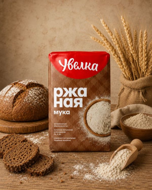 "УВЕЛКА" Мука ржаная 0,95кг