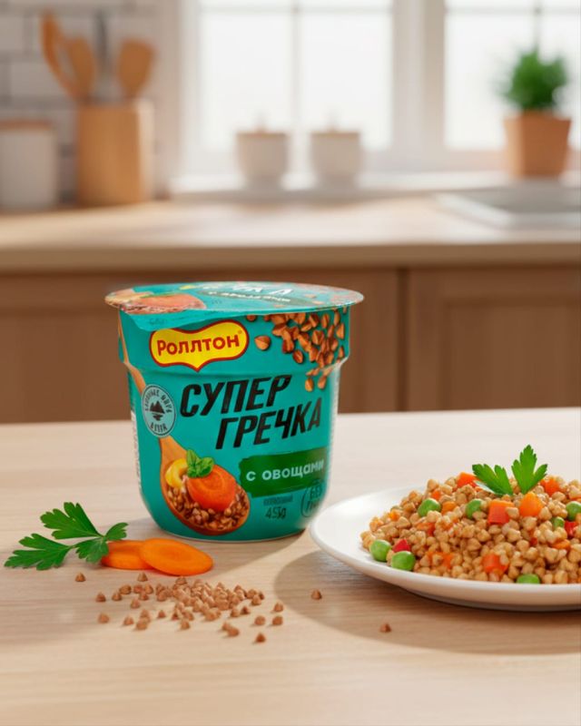  ROLLTON Каша гречневая с Овощами 45гр