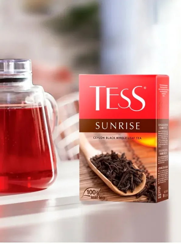 "TESS" Черный чай SUNRISE цейлонский 100gr