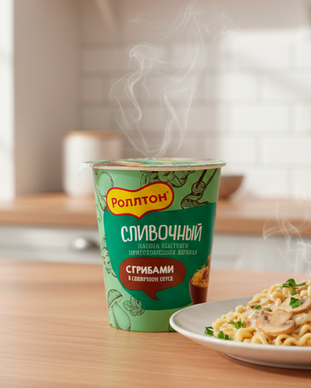 ROLLTON Лапша с грибами 70г
