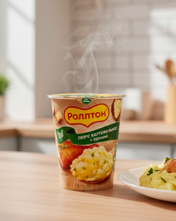 ROLLTON Пюре картофельное с курицей  55г