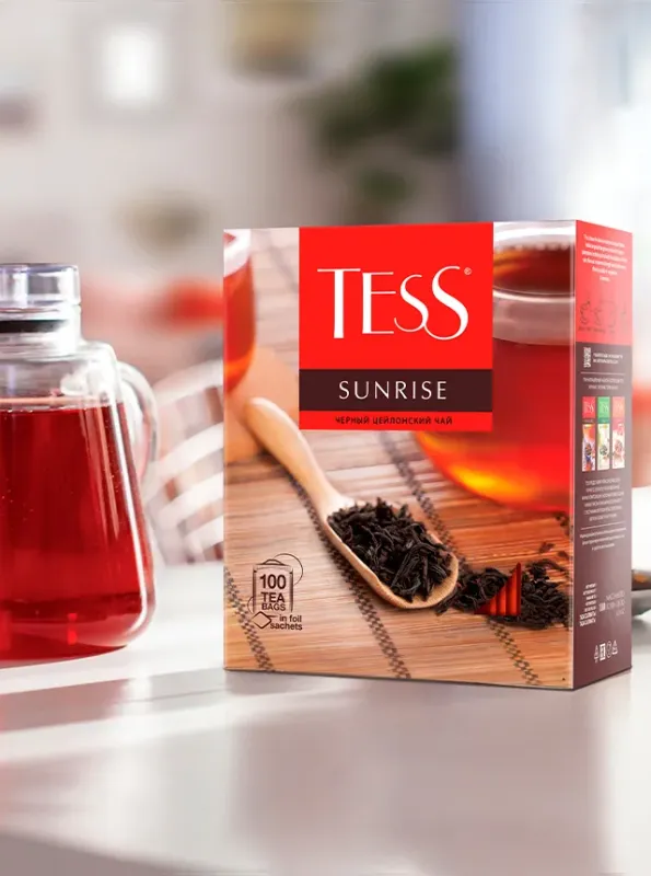 "TESS" Черный чай SUNRISE цейлонский 100 pcs