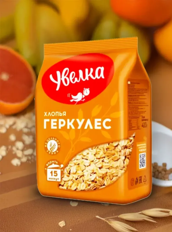 Uvelka Хлопья Геркулес, 400 гp