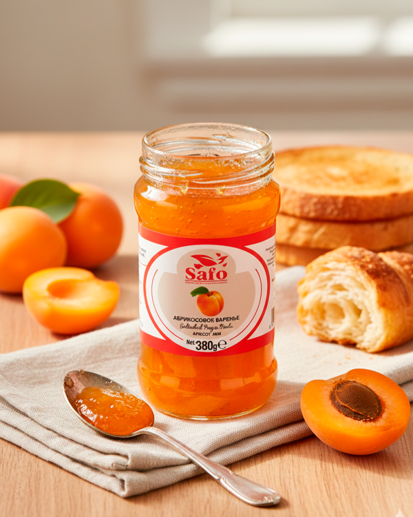 "SAFO" Абрикосовое варенье 380gr