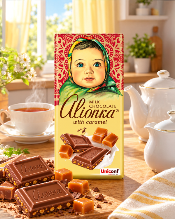"АЛЁНКА" молочный шоколад с карамелью 75г