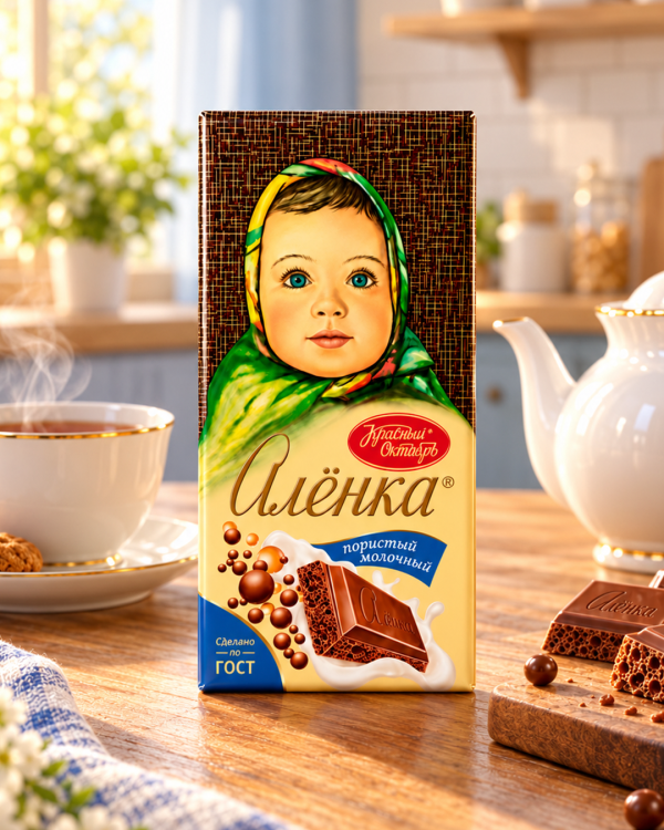 "АЛЁНКА" Пористый молочный шоколад 90г