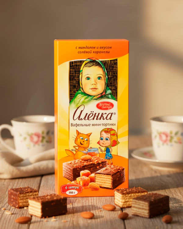"АЛЁНКА" Вафельные мини-тортики Карамель 250gr