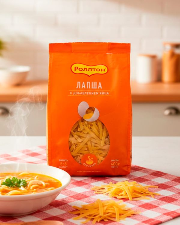 ROLLTON Макароны для супов Лапша 400гр