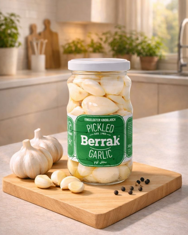 ”BERRAK” Маринованный чеснок С/Б 370мл