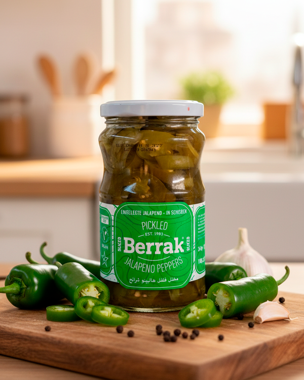 BERRAK” Перец халапеньо маринованный 370мл