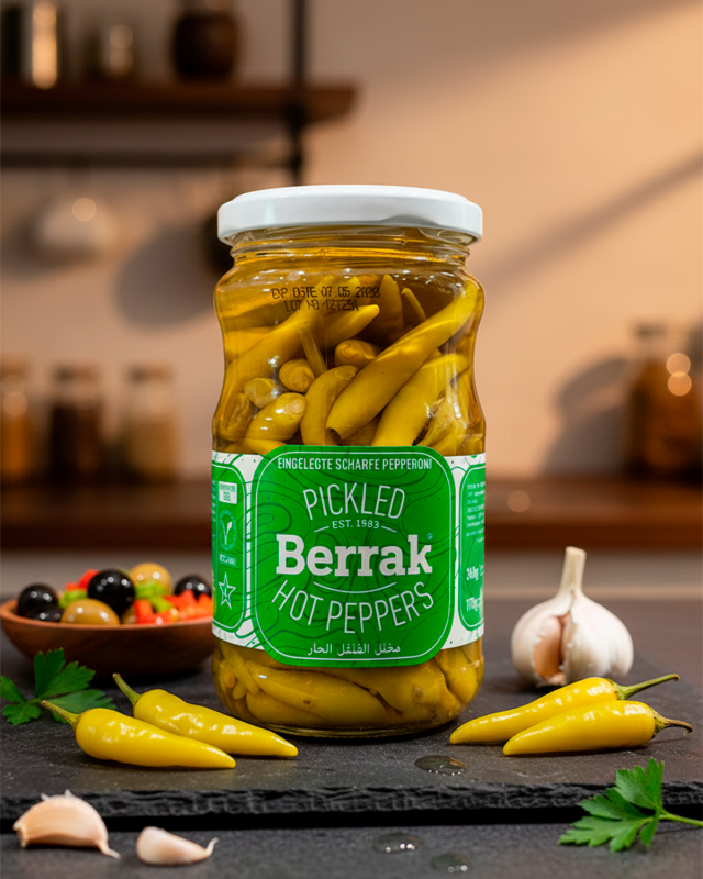 “BERRAK” Hot pickled peppers 370 ml