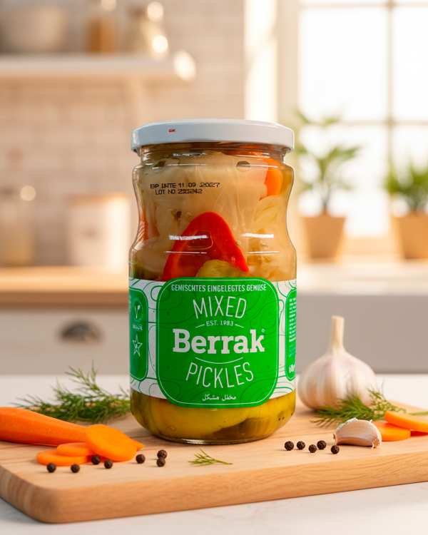 “BERRAK” Смесь огурцов 720мл