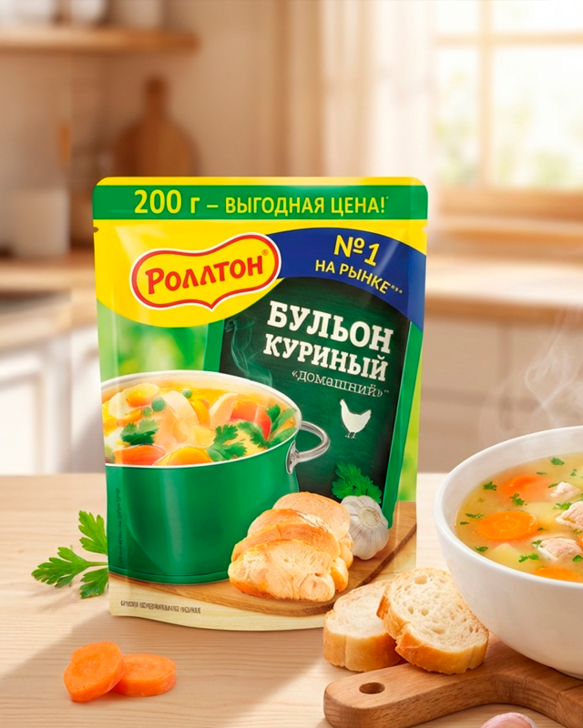 ROLLTON Куриный бульон 200г