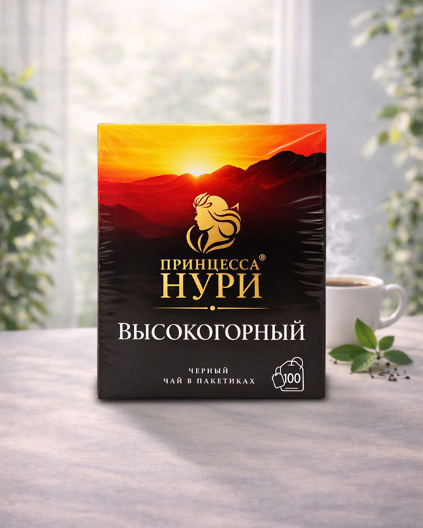 "ПРИНЦЕССА НУРИ" Черный чай высокогорный 100 пак.