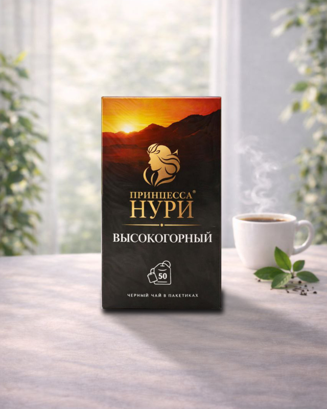 "ПРИНЦЕССА НУРИ" Чай чёрный Нури 50пакет  100г