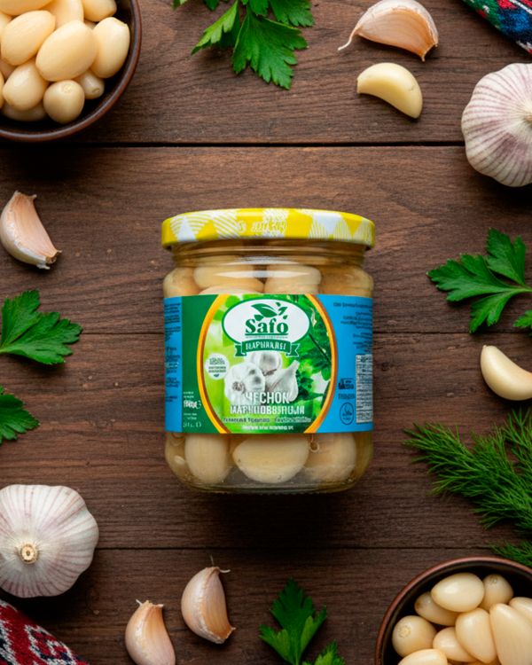"SAFO" Чеснок маринованный 190gr