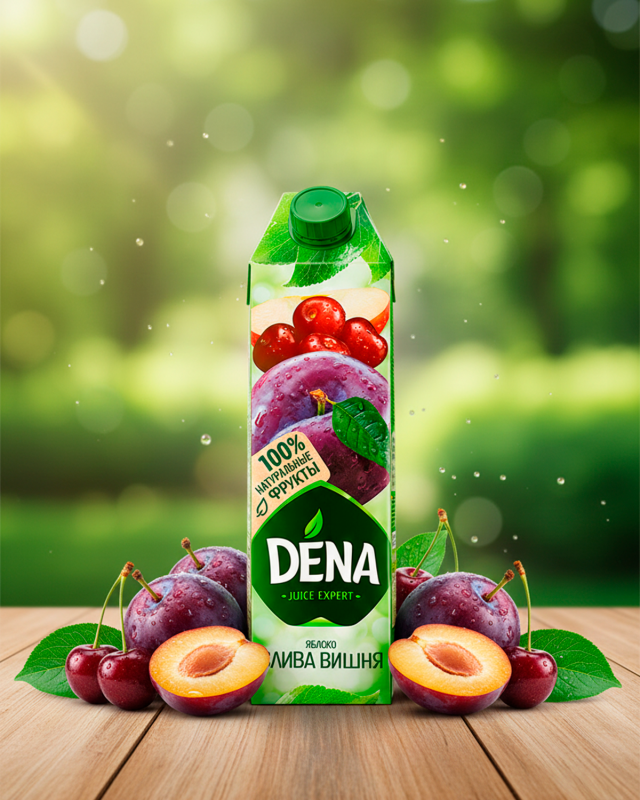 "DENA" Слива-Вишня 1L