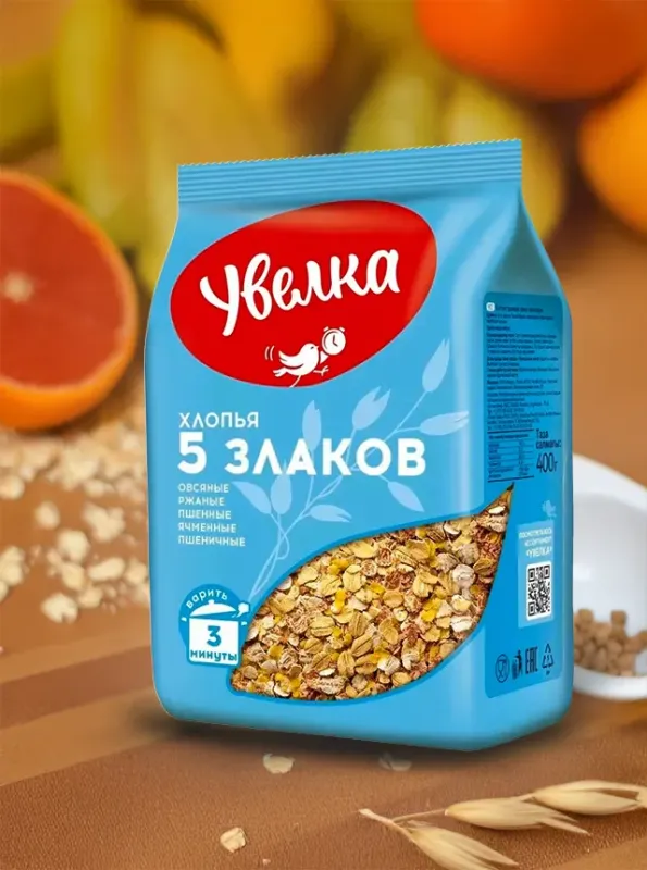 "УВЕЛКА" Овсянку 5 злаков 400gr