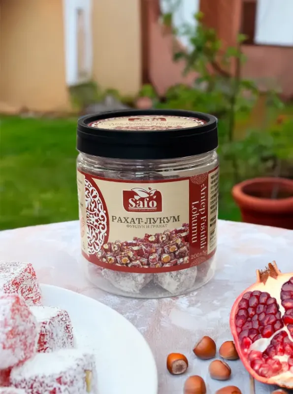 "SAFO" Рахат-лукум с гранатом и фундуком, 200гp