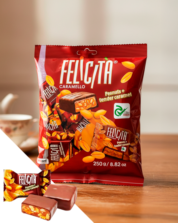 "FELICITA" Карамель и арахис 250gr