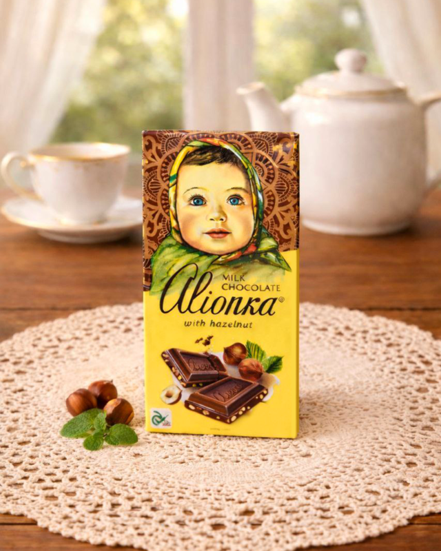 "АЛЁНКА" Молочный шоколад фундук 75г