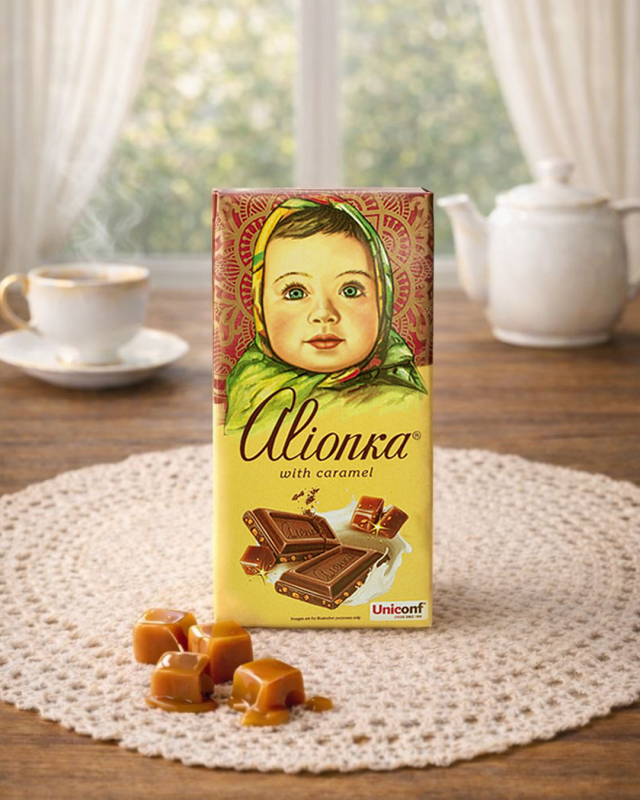 "АЛЁНКА" молочный шоколад с карамелью 75г