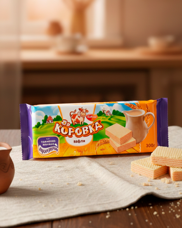 "КОРОВКА" Вафли вкус топленое молоко 300gr