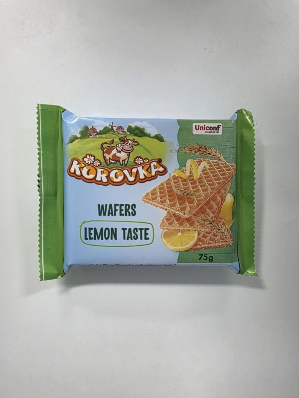 "КОРОВКА" Вафли с лимонным вкусом 75г