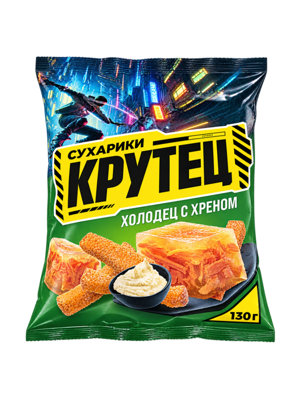 "КРУТЕЦ" Холодец с хреном 130г