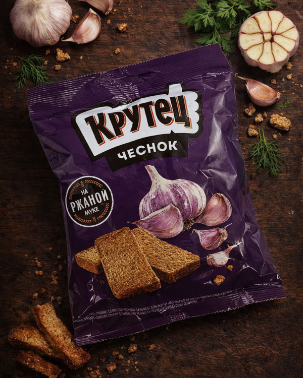 KRUTEC Сухари Чесночные  80г