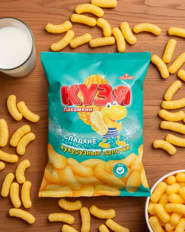 "КУЗЯ" Кукурузные палочки 140gr