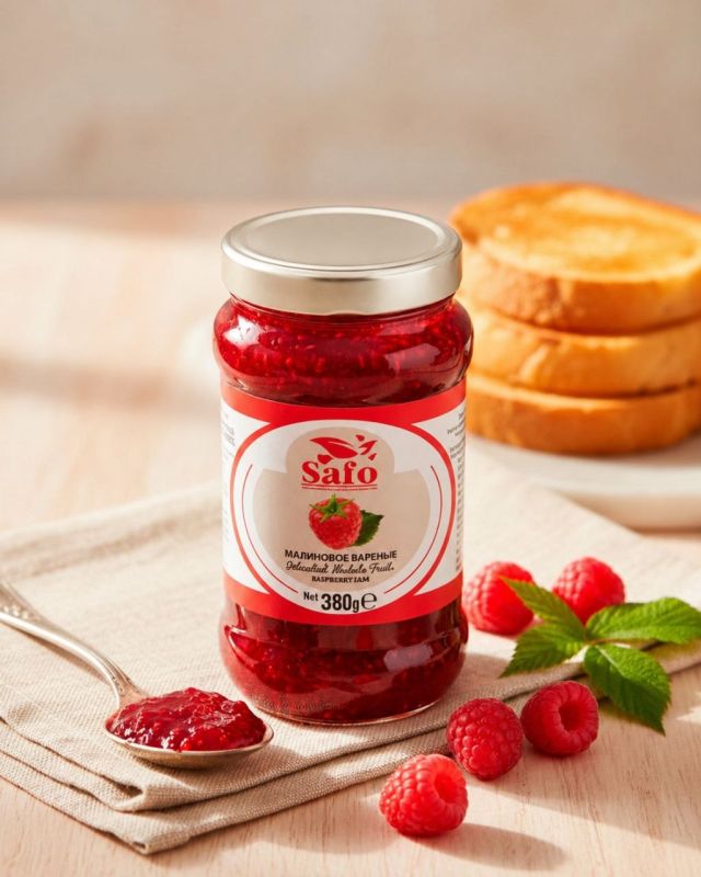 "SAFO" Малиновое варенье 380г