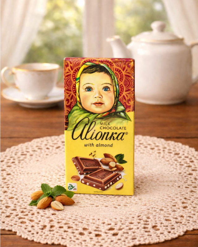 "АЛЁНКА" Молочный шоколад миндаль 75г