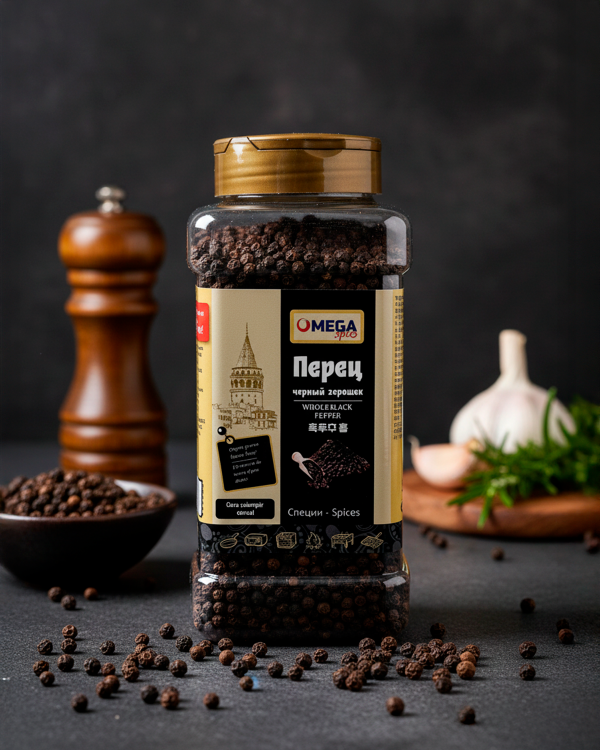 "Омега" Перец Черный Горошек 500гp