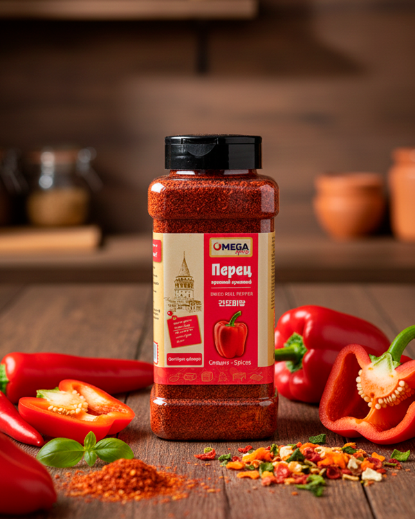 "Омега" Перец Красный(Паприка) Хлопья 100гp
