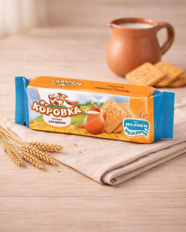 "КОРОВКА" Печенье со вкусом молочного джема 93г