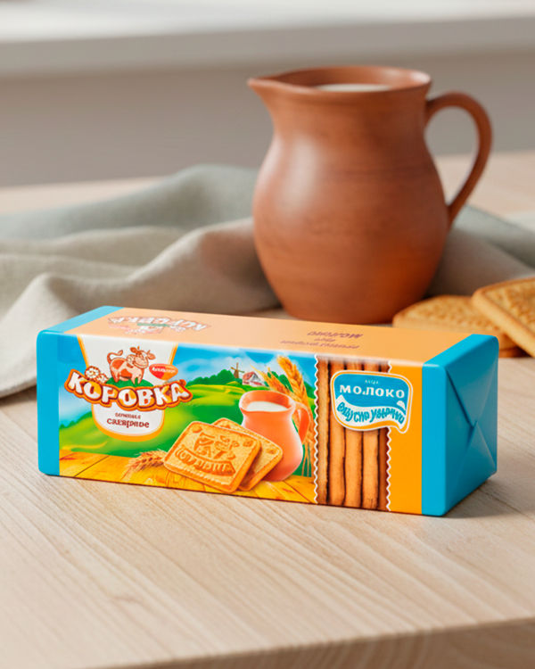 «КОРОВКА» Печенье с молоком, 375 гp