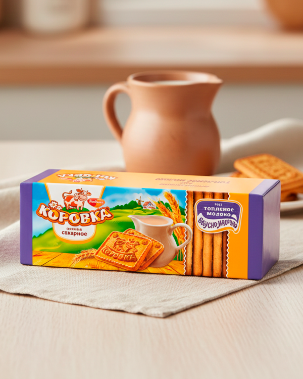 «КОРОВКА» Печенье с топленым молоком, 375 гp