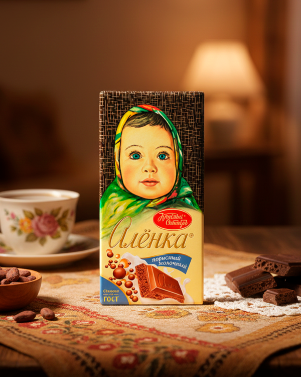 "АЛЁНКА" Пористый молочный шоколад 90gr