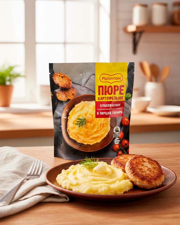 ROLLTON Пюре картофельное Классическое  120гр