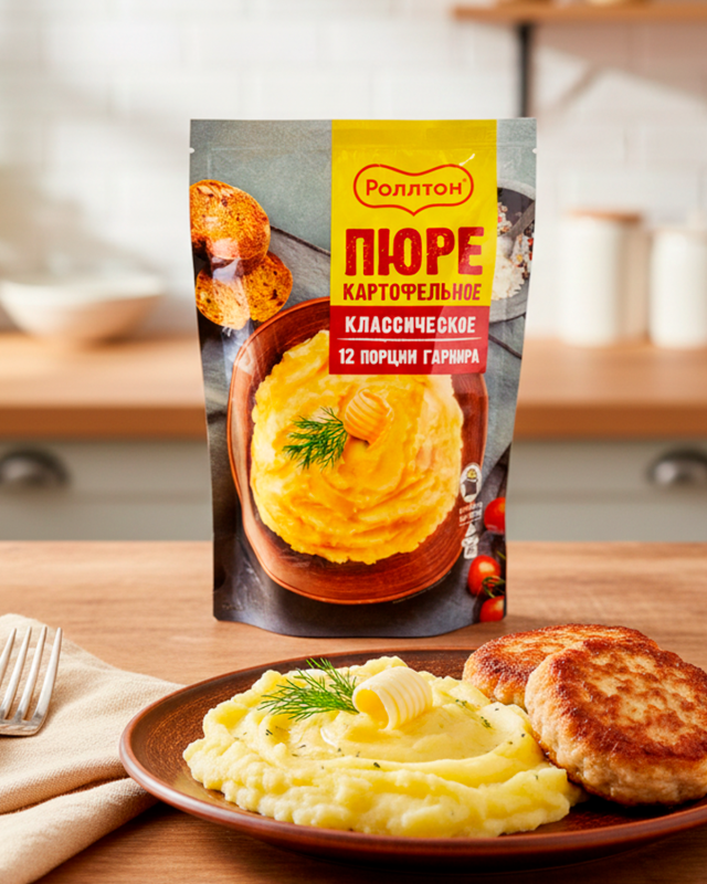  ROLLTON Пюре картофельное Классическое  240гр