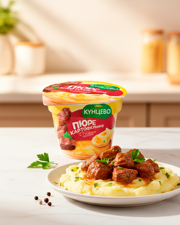 Пюре картофельное с говядиной 40гp