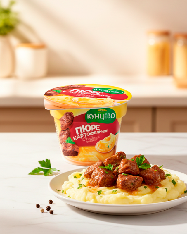 Пюре картофельное с говядиной 40гp