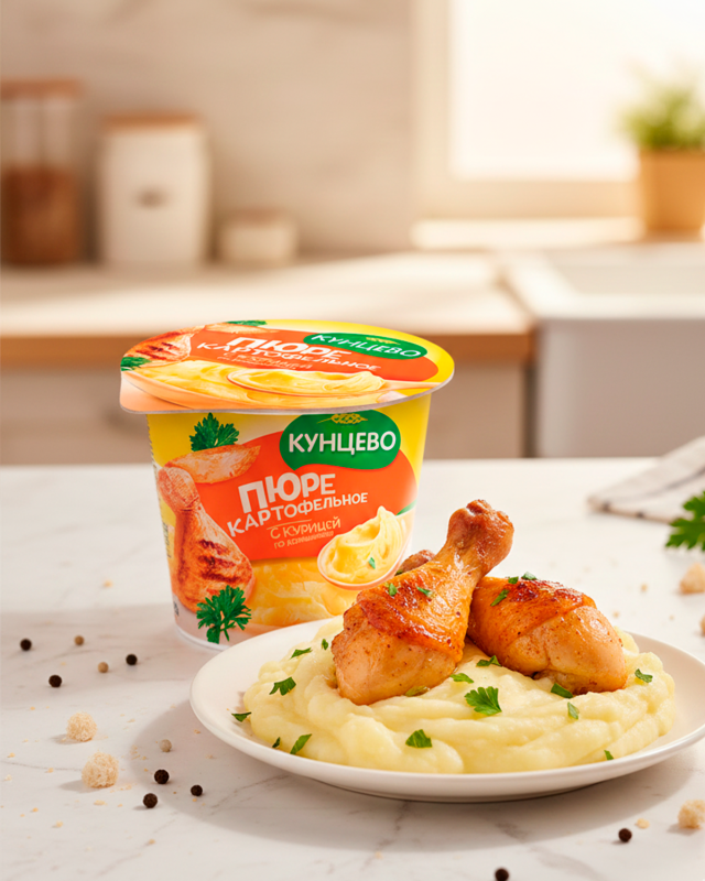 Пюре картофельное с курицей 40гp