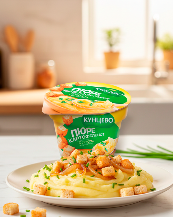 Пюре картофельное с луком и сухариками 40гp