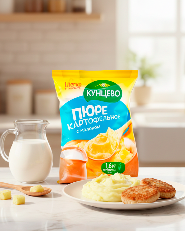 Пюре картофельное с молоком 240гp