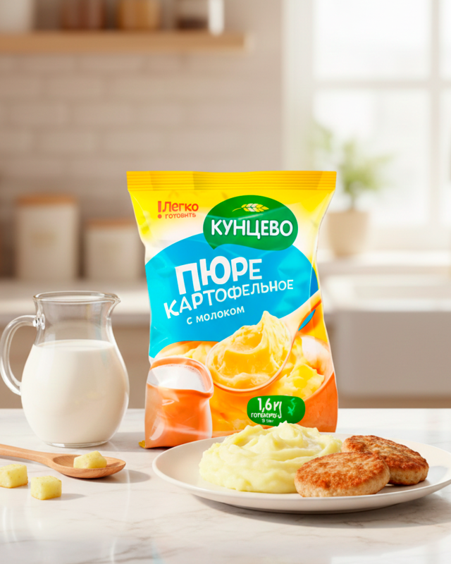 Пюре картофельное с молоком 240гp