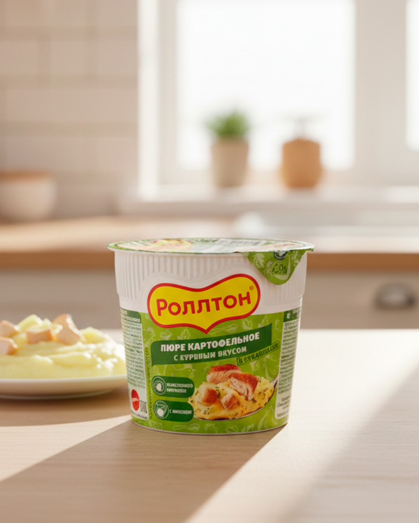 ROLLTON Пюре картофельное с куриным вкусом 40г