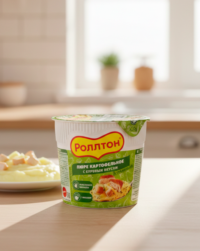 ROLLTON Пюре картофельное с куриным вкусом 40г