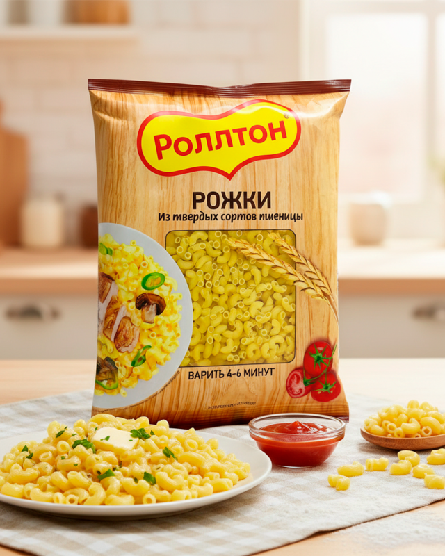 ROLLTON макароны рожки 400гр